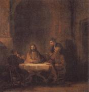 REMBRANDT Harmenszoon van Rijn Christ at Emmaus France oil painting artist